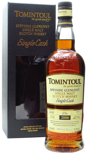 Tomintoul Single Cask #1 Port Pipe 2000 19 Year Old Whisky | 700ML at CaskCartel.com