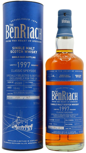 Benriach Single Cask #85089 (UK Exclusive) 1997 18 Year Old Whisky | 700ML at CaskCartel.com