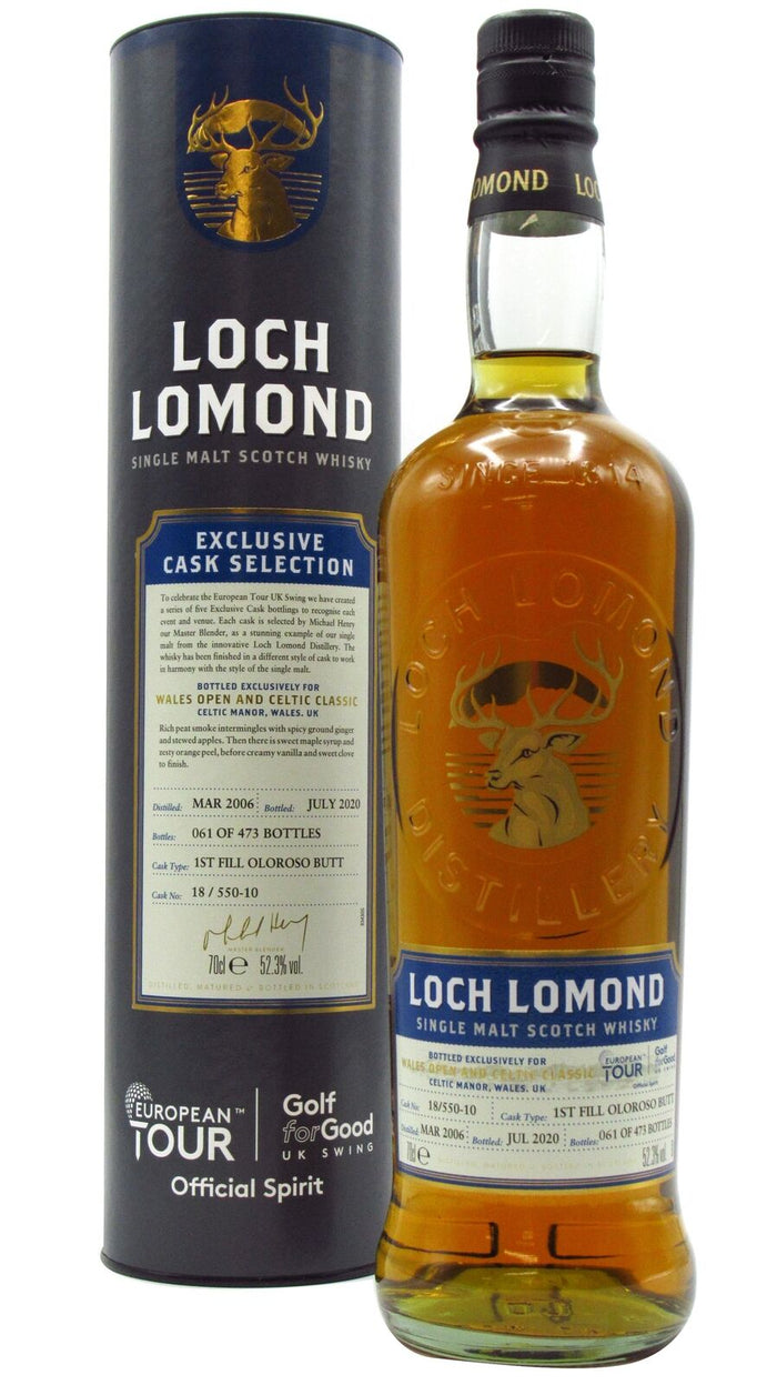 Loch Lomond European Tour Wales Open Single Cask 2006 14 Year Old Whisky | 700ML