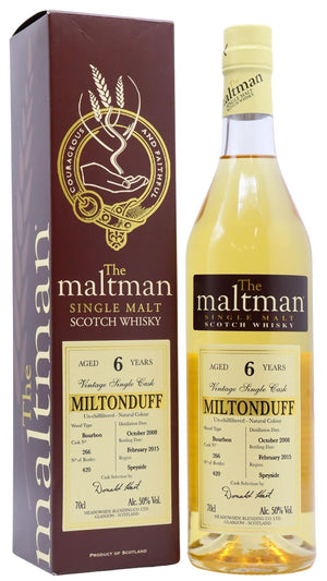 Miltonduff The Maltman Single Cask #266 2008 6 Year Old Whisky | 700ML at CaskCartel.com
