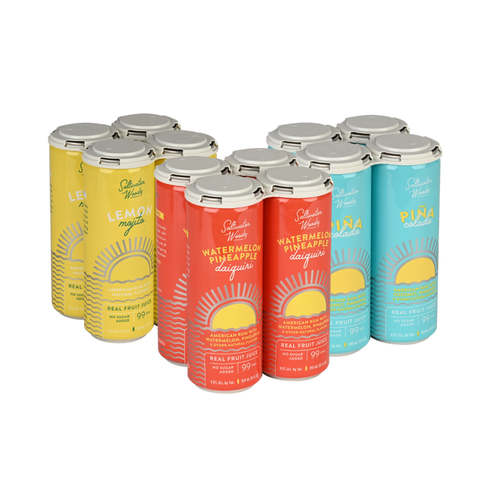 Saltwater Woody Assorted Flavors 3 Pack Cans (12)