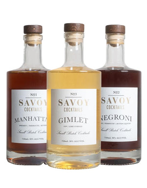 Savoy Cocktails (3 Bottles) Liqueur - CaskCartel.com