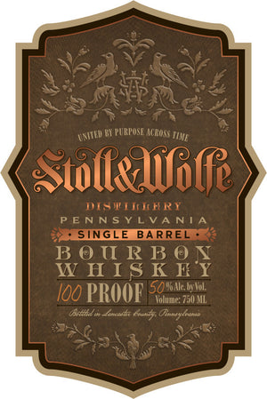 Stoll & Wolfe Pennsylvania 100 Proof Single Barrel Bourbon Whiskey - CaskCartel.com