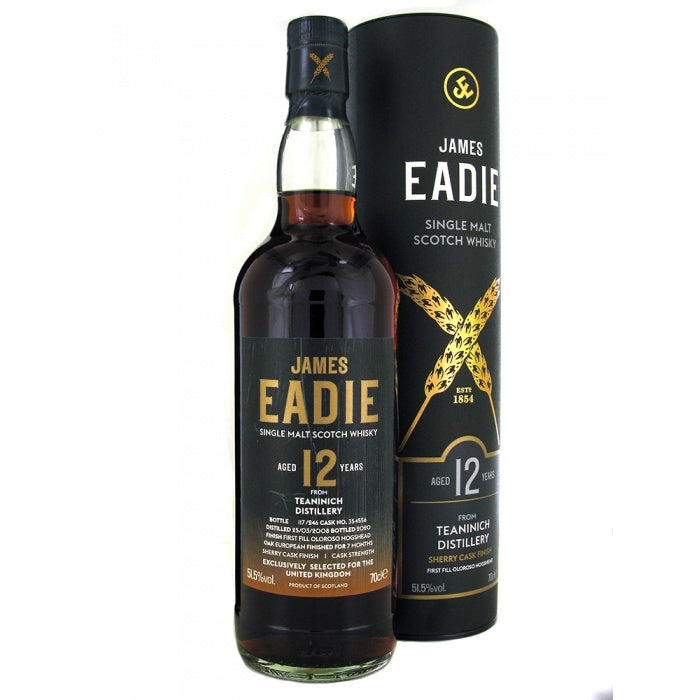 Teaninich James Eadie Oloroso Sherry Cask Finish Single Malt 12 Year Old Scotch Whisky | 700ML at CaskCartel.com