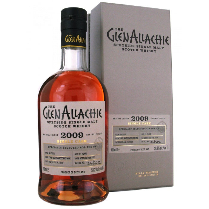 GlenAllachie Single Cask #5000 Grattamacco Barrique 2009 10 Year Old Whisky | 700ML