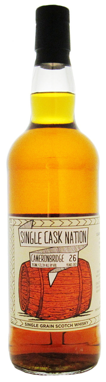 Single Cask Nation Cameronbridge 26 Year Old Single Grain Scotch Whisky