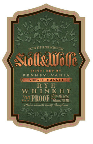 Stoll & Wolfe Pennsylvania 100 Proof Single Barrel Rye Whiskey - CaskCartel.com