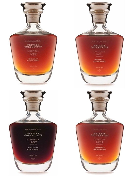 Gordon & MacPhail Private Collection Ultra 4 Bottle Set Speyside Single Malt Scotch Whisky | 2.8L