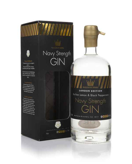Sheffield Distillery Hallmark Navy Strength Sicilian Lemon & Black Pepper - London Edition Gin | 700ML at CaskCartel.com