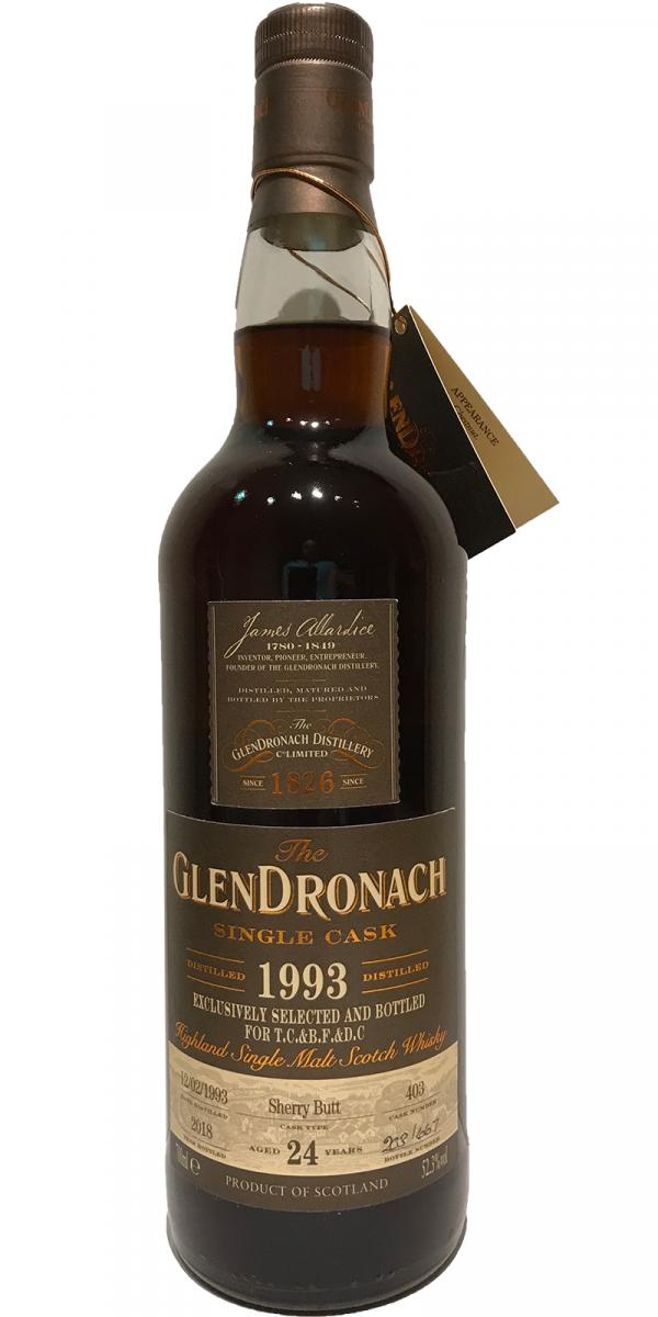 Glendronach 1993 Sherry Butt 24 Year Od lSingle Malt Scotch Whisky