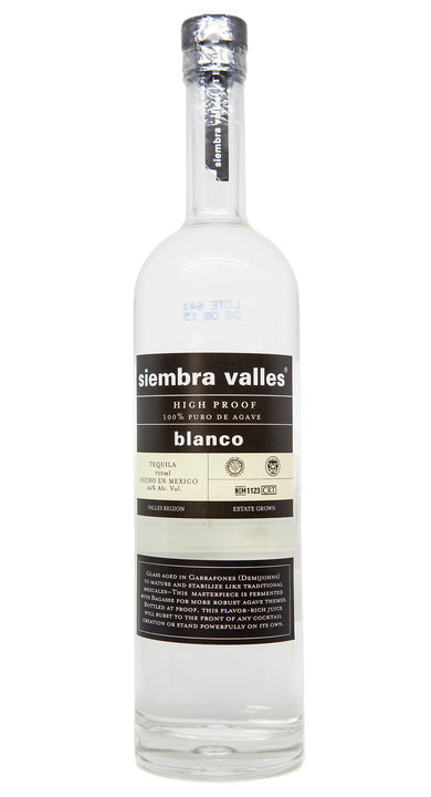 Siembra Valles High Proof Blanco Tequila