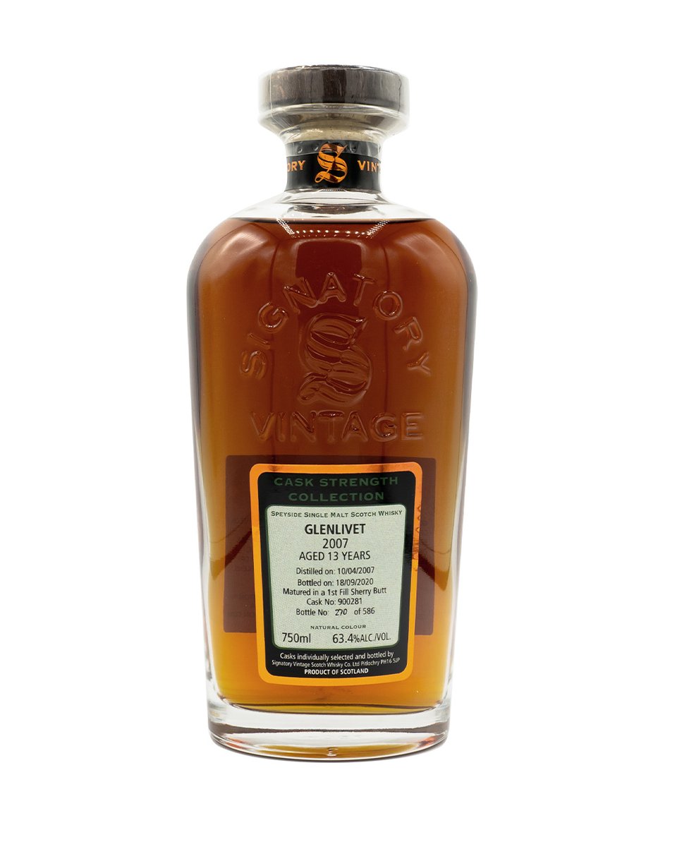 Signatory Single Cask Glenlivet 13 Year Old (Cask #900281) Single Malt Scotch Whisky at CaskCartel.com