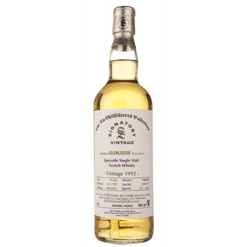 Glenlossie 1992 (Signatory Bottling) 19 Year Old Hogshead Single Malt Scotch Whisky at CaskCartel.com