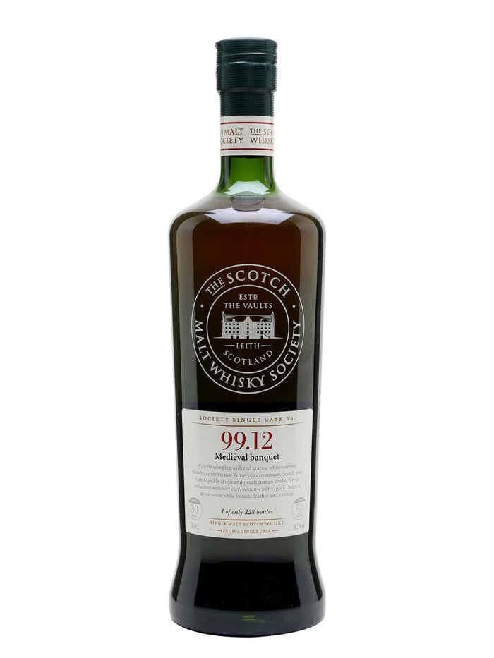 SMWS 99.12 (Glenugie) 30 Year Old Medieval Banquet Highland Single Malt Scotch Whisky | 700ML