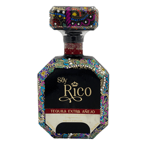 Soy Rico Extra Anejo (Black) Art Edition Tequila at CaskCartel.com