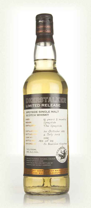 Speyside 18 Year Old 1998 (cask 1338) - Deerstalker Limited Release Single Malt Whiskey | 700ML at CaskCartel.com