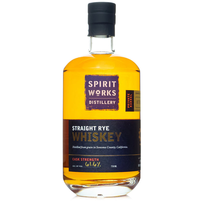 Spirit Works Distillery Cask Strength Private Barrel Straight Rye Whiskey