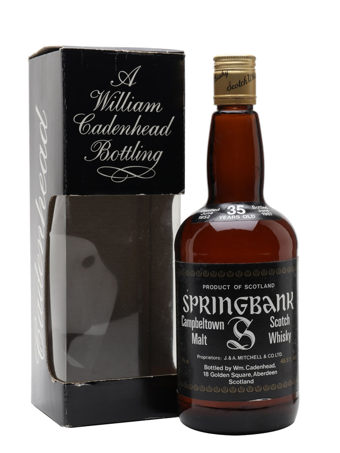 Springbank 1952 35 Year Old Cadenhead's Campbeltown Single Malt Scotch Whisky