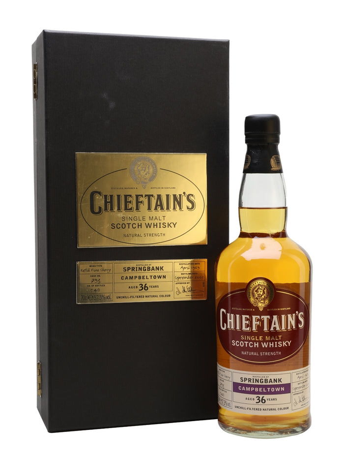 Springbank 1969 36 Year Old Chieftain's Campbeltown Single Malt Scotch Whisky | 700ML