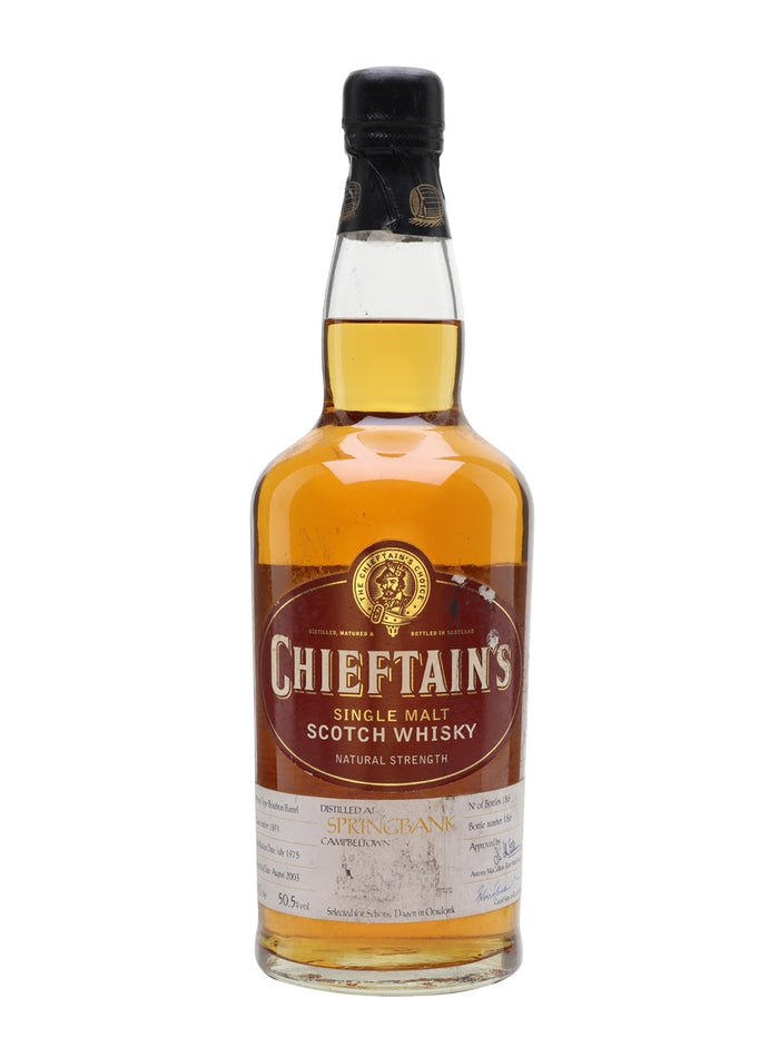 Springbank 1975 28 Year Old Chieftain's Campbeltown Single Malt Scotch Whisky | 700ML