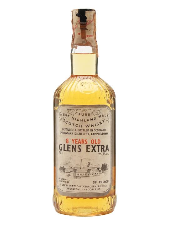 Glens Extra (Springbank) 8 Year Old Bot.1960s Campbeltown Single Malt Scotch Whisky