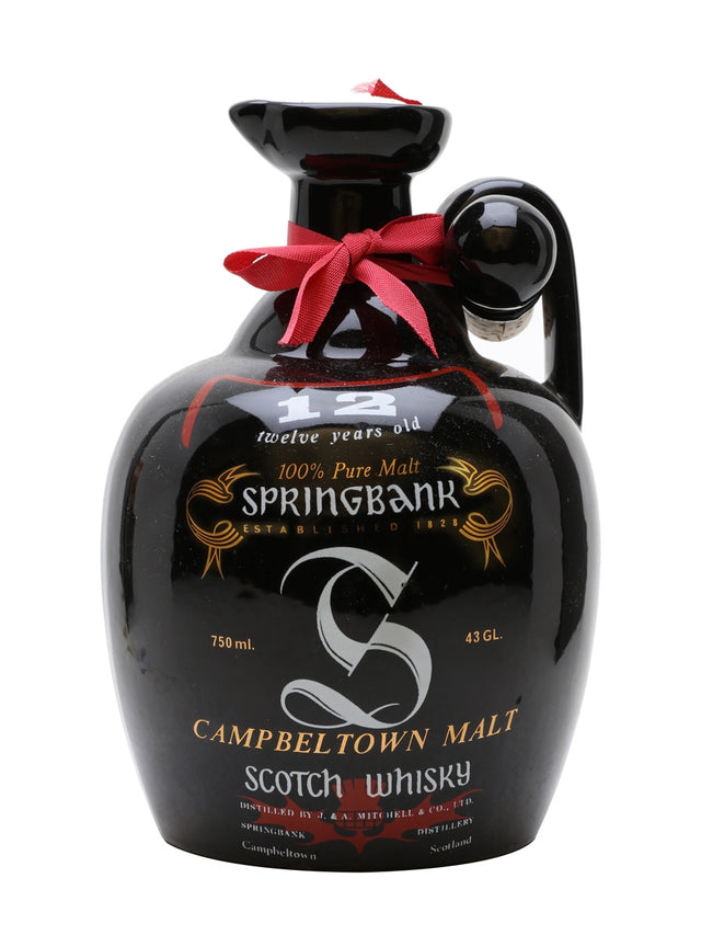 Springbank 12 Year Old Bot.1980s Ceramic Decanter Campbeltown Single Malt Scotch Whisky | 700ML at CaskCartel.com