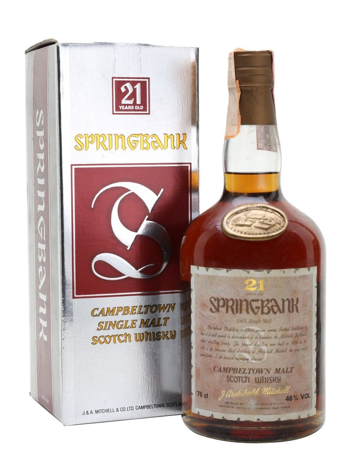 Springbank 21 Year Old Bot.1980s Campbeltown Single Malt Scotch Whisky