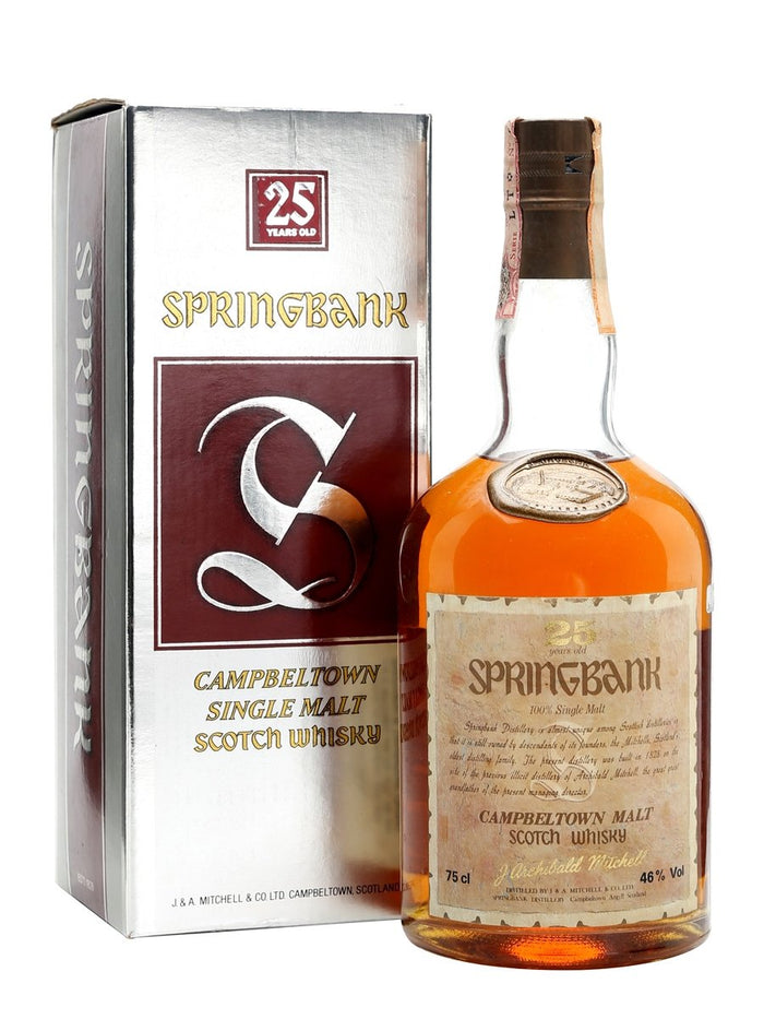 Springbank 25 Year Old Bot.1980s Campbeltown Single Malt Scotch Whisky