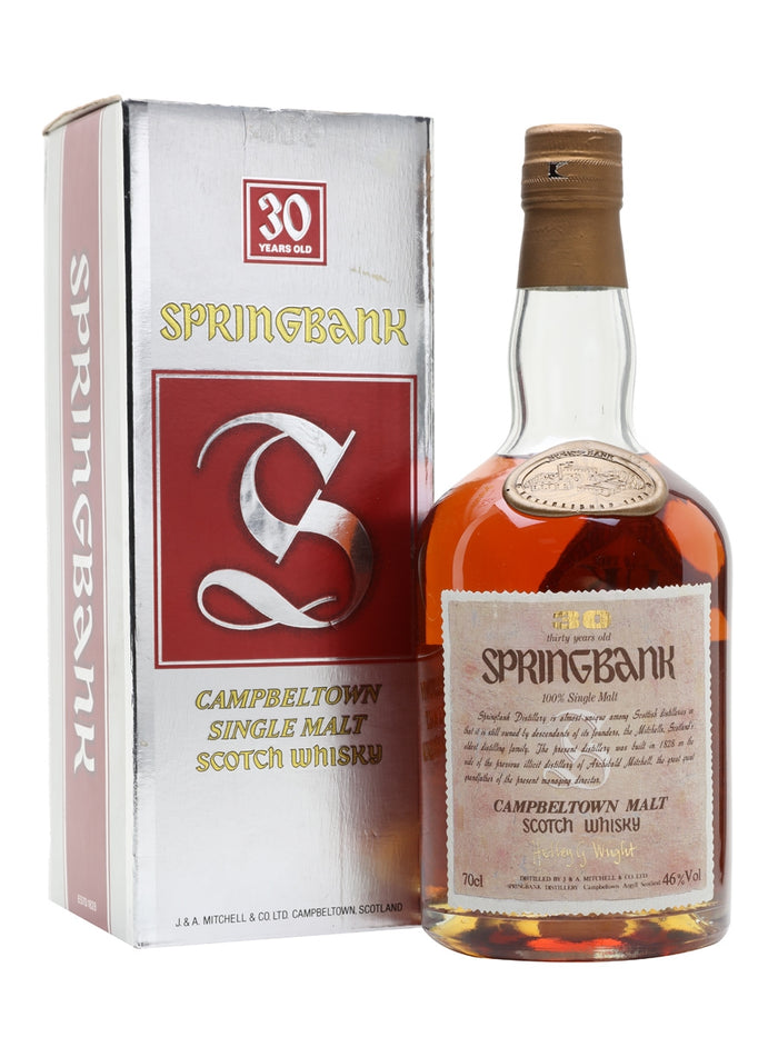 Springbank 30 Year Old Bot.1980s Campbeltown Single Malt Scotch Whisky | 700ML