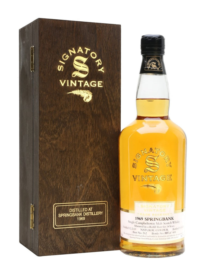 Springbank 1969 34 Year Old Cask #262 Signatory Campbeltown Single Malt Scotch Whisky | 700ML