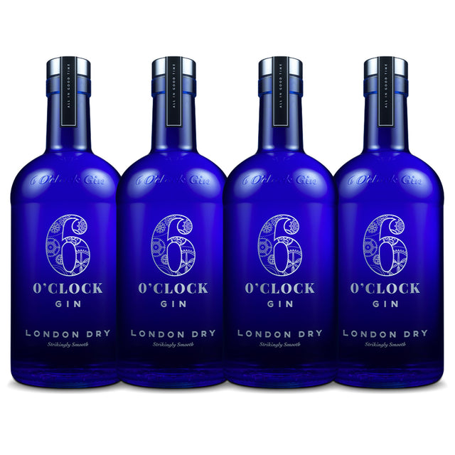 6 O'Clock London Dry Gin (4) Bottle Bundle at CaskCartel.com