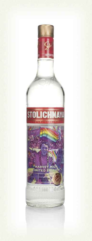 Stolichnaya Harvey Milk Limited Edition Plain Vodka | 700ML at CaskCartel.com