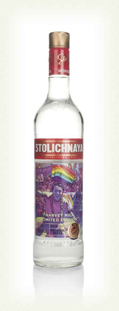 Stolichnaya Harvey Milk Limited Edition Plain Vodka | 700ML
