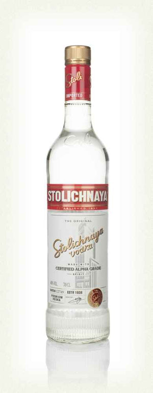 Stolichnaya Red Label Plain Vodka | 700ML at CaskCartel.com