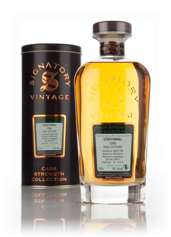 Strathmill 24 Year Old 1990 (cask 100177) - Cask Strength Collection (Signatory) Scotch Whisky | 700ML