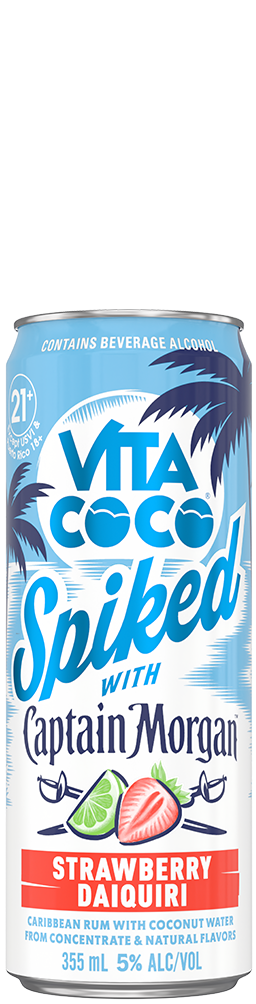Vita Coco Spiked with Captain Morgan Strawberry Daiquiri Cocktail | 4x355ML at CaskCartel.com