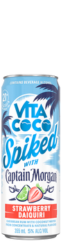 Vita Coco Spiked with Captain Morgan Strawberry Daiquiri Cocktail | 4x355ML at CaskCartel.com