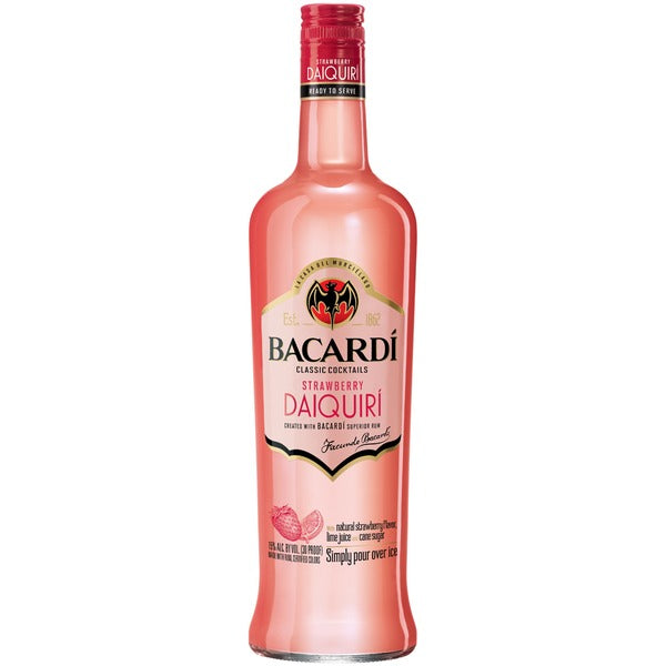 Bacardi Classic Cocktail Strawberry Daiquiri Rum