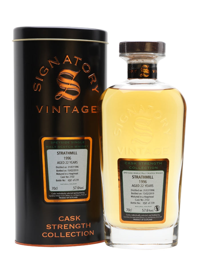 Strathmill 1996 22 Year Old Signatory Speyside Single Malt Scotch Whisky | 700ML