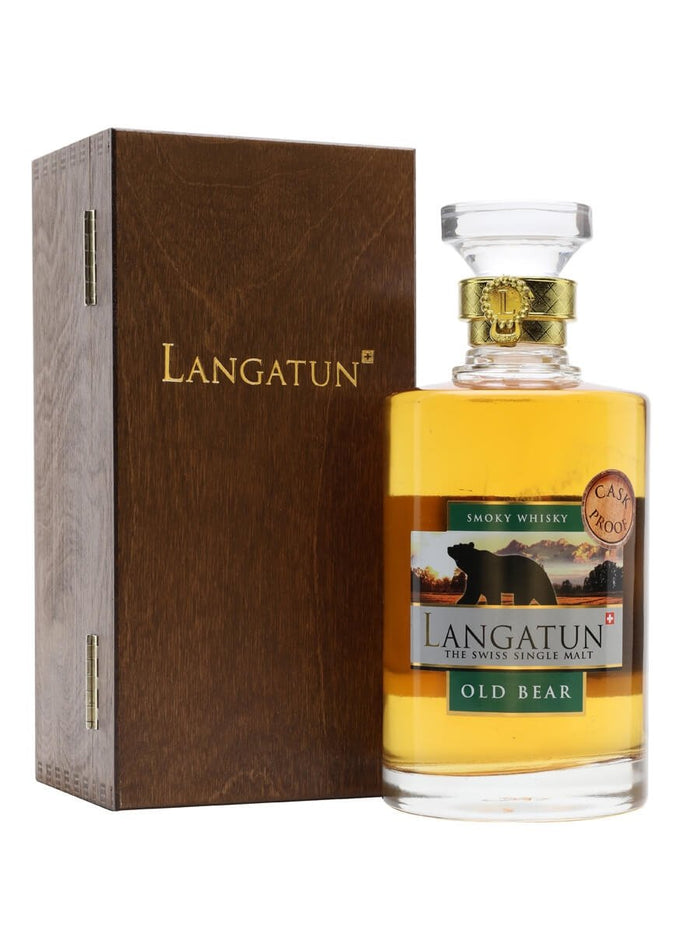 Langatun Old Bear Cask Proof  (Proof 119.4) Smoky Whisky | 500ML