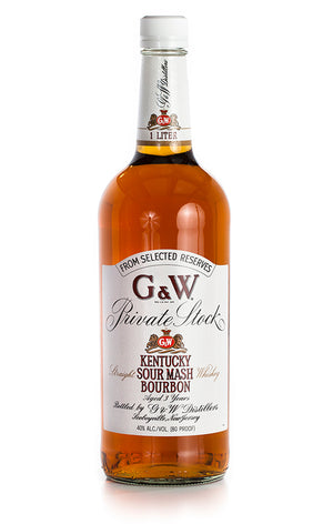 G&W Private Stock 3 Year Old Kentucky Sour Mash Bourbon Whiskey at CaskCartel.com
