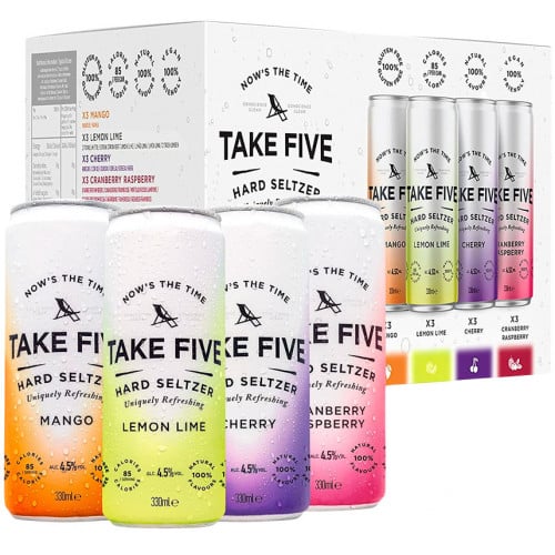 Take Five Hard Seltzer Variety Cocktail | 12*355ML at CaskCartel.com