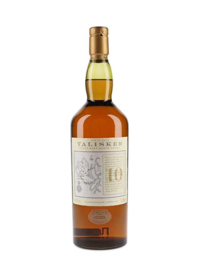 Talisker 10 Year Old Map Label Island Single Malt Scotch Whisky | 1L at CaskCartel.com