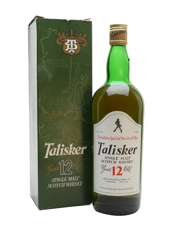 Talisker 12 Year Old Bot.1980s Island Single Malt Scotch Whisky | 1L