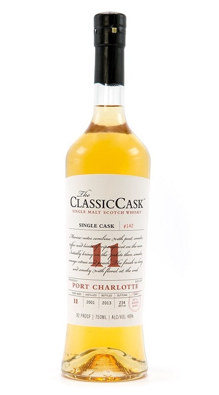 The Classic Cask Port Charlotte 11 Year Old 2001 Single Malt Scotch Whisky