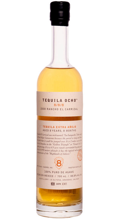 Ocho Tequila 8/8/8  Rancho El Carrizal Extra Añejo - CaskCartel.com