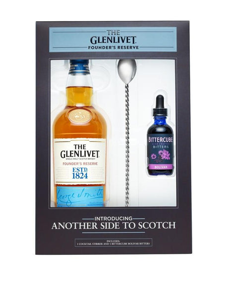 The Glenlivet Founder's Reserve With Bitters Set Speyside Single Malt Scotch Whisky - CaskCartel.com