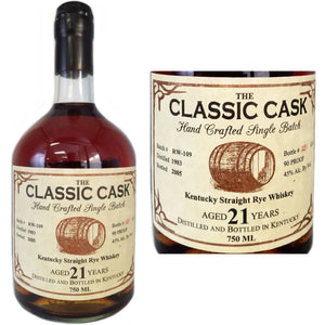 The Classic Cask 21 Year 1983 RW-109 Kentucky Straight Rye Whisky - CaskCartel.com
