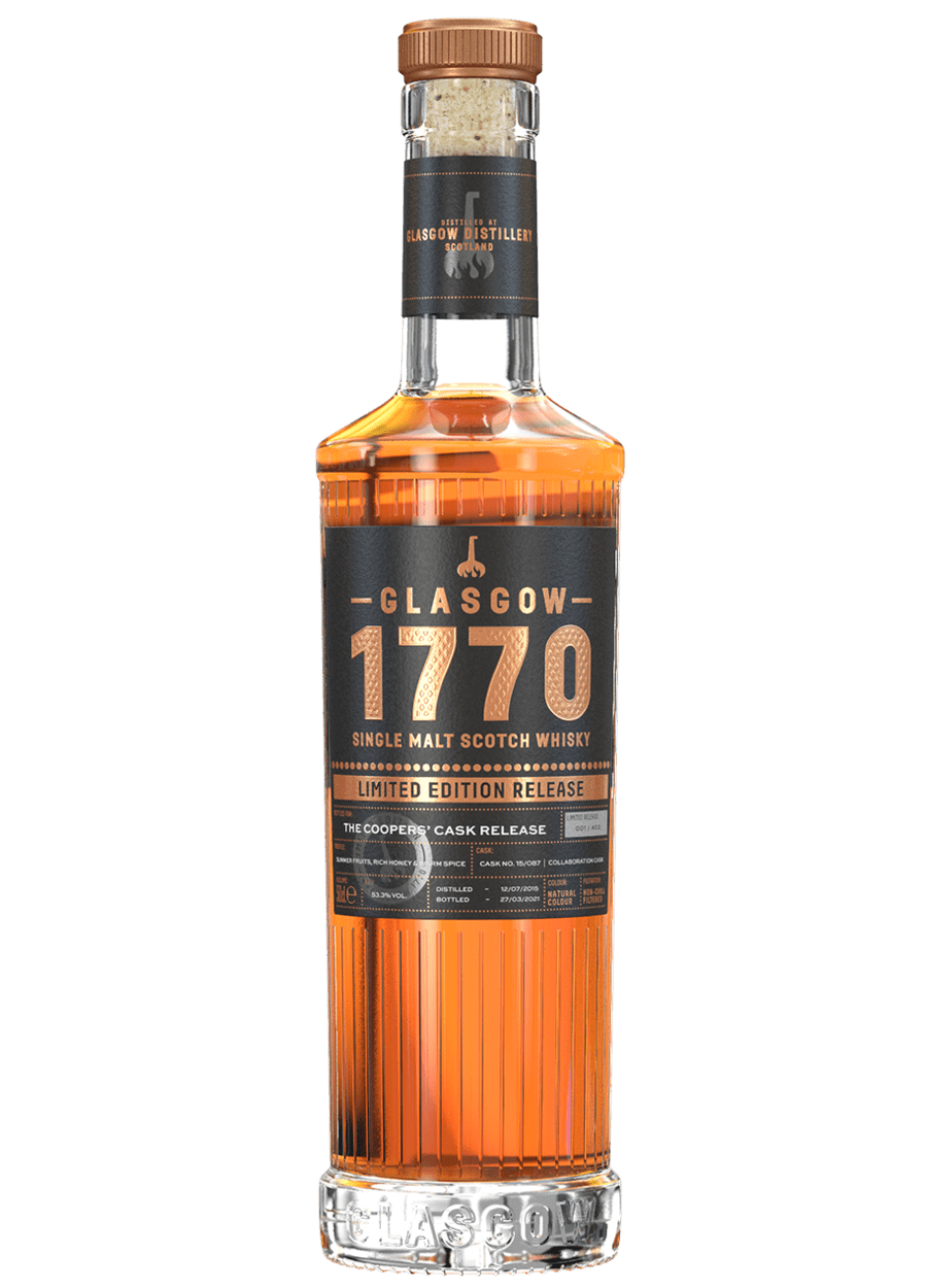 [BUY] Glasgow 1770 | Limited Edition: The Coopers' Cask Release | Single Malt Scotch Whisky | 500ML at CaskCartel.com