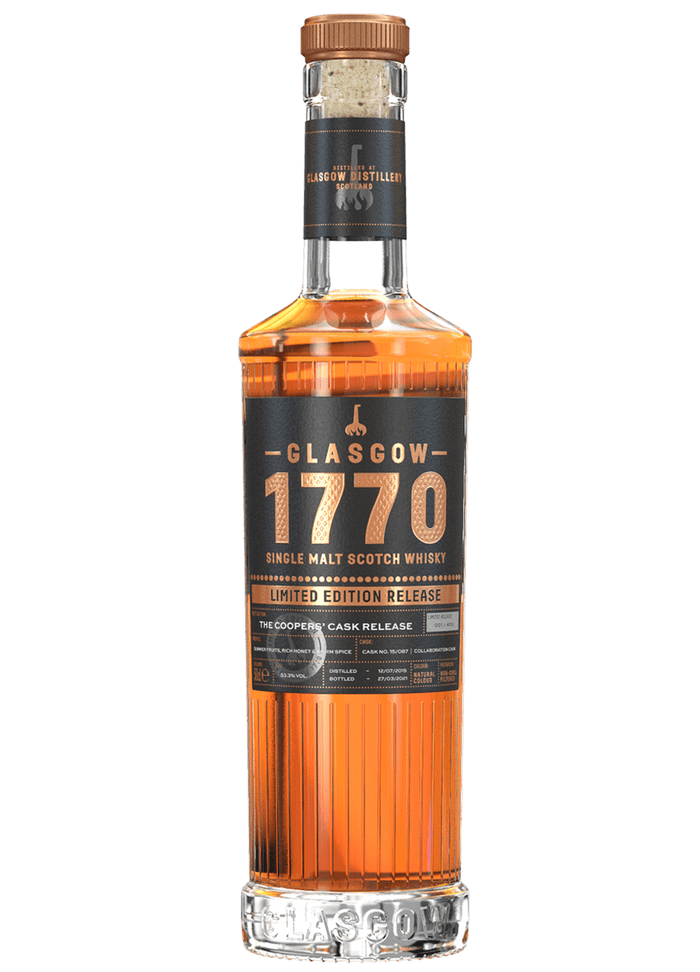 Glasgow 1770 | Limited Edition: The Coopers' Cask Release | Single Malt Scotch Whisky | 500ML